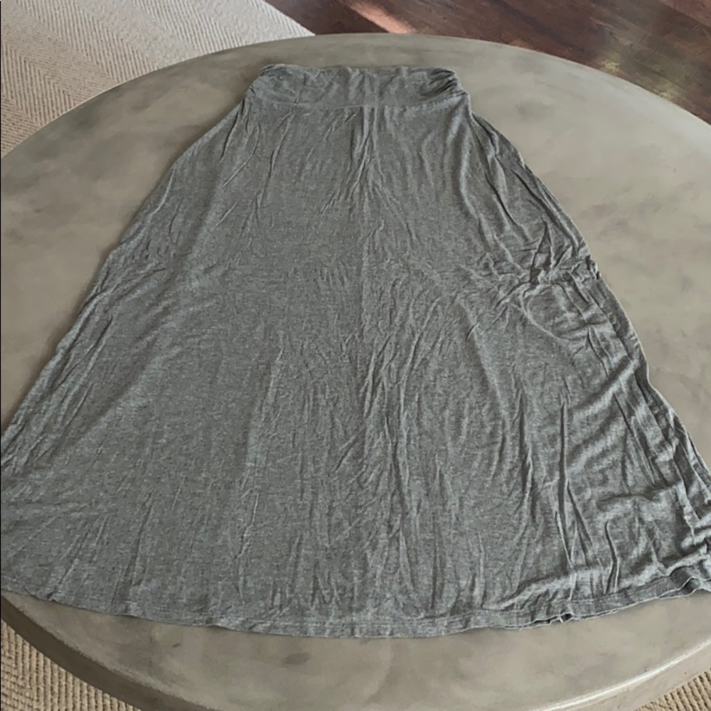 Gray maxi skirt